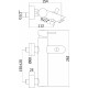 Смеситель Paffoni Light LIG022ST для ванны с душем, сталь, однорычажный, хром
