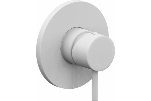 Смеситель Paffoni Light LIG011BO с внутренней частью, для душа, белый, однорычажный