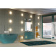 Смеситель Paffoni Light LIG011BO с внутренней частью, для душа, белый, однорычажный