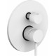 Смеситель Paffoni Light LIG019BO с внутренней частью для ванны с душем, белый, однорычажный