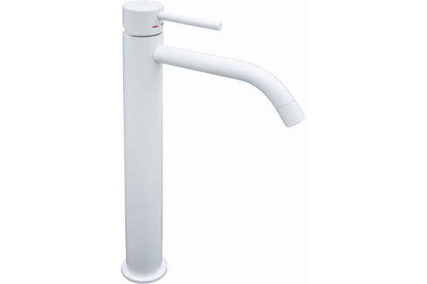 Смеситель Paffoni Light LIG081BO для раковины, белый, однорычажный, высота излива 22.9 см