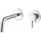Смеситель Paffoni Light LIG006ST70 с внутренней частью для раковины, сталь, однорычажный, длина излива 17.5 см