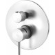 Смеситель Paffoni Light LIG019ST с внутренней частью для ванны с душем, сталь, однорычажный