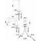 Смеситель Paffoni Light LIG047ST на борт ванны, сталь, однорычажный, длина излива 16 см