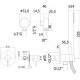 Душевой комплект Paffoni Light LIG011NO + ZDUP094NO + ZDUP094NO цвет черный, штанга 11.6 см