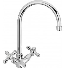 Смеситель Paini Liberty 17CR572LMKM для кухонной мойки двухвентильный, хром
