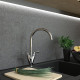 Смеситель Paini Neptune 64CR572NPKM для кухонной мойки двухвентильный, хром