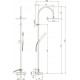 Душевая стойка Paini 92CR6891P1 хром, штанга 136 см, шланг 150 см
