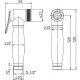 Гигиенический душ Paini 53CR174KIT-shower хром, штанга 16.2 см