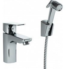 Смеситель для раковины Paini Viva Style P4CR205/574 с гигиеническим душем, хром, однорычажный, длина излива 11.7 см