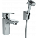 Смеситель для раковины Paini Viva Style P4CR205/574 с гигиеническим душем, хром, однорычажный, длина излива 11.7 см