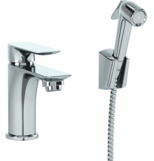 Смеситель для раковины Paini Garda 76CR205/574 с гигиеническим душем, однорычажный, хром