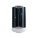 Душевая кабина Parly Classic CM101 100x100х215 профиль белый, стекло тонированное, четверть круга, поддон средний