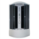 Душевая кабина Parly Classic EC1021 100х100х215 профиль белый, стекло тонированное, четверть круга, поддон глубокий