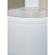 Душевая кабина Parly Effect TMF901 85х85, с высоким поддоном, без крыши, профиль белый, стекло матовое, четверть круга, двери раздвижные