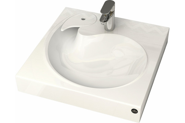 Раковина Paulmark Winken PM740431 цвет белый, квадратная