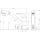 Смеситель Paulmark Hessen He213017-310 для кухонной мойки, серый, однорычажный, высота излива 17.9 см