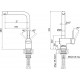 Смеситель Paulmark Spring Sp212067-SS для кухонной мойки однорычажный, сталь