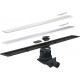 Душевой лоток Pestan Confluo Frameless Line 300 white glass белый, хром, в пол около стены