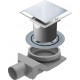 Душевой трап Pestan Confluo Standard Plate 8 13702560 15х15 см, хром, в пол около стены, выпуск боковой