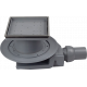 Душевой трап Pestan Confluo Standard Ceramic 4 13000088 хром в пол около стены, выпуск боковой