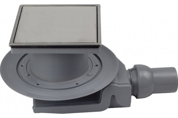 Душевой трап Pestan Confluo Standard Plate 8 13702566 хром в пол около стены, выпуск боковой