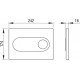 Кнопка смыва Pestan Fluenta Onyx 40006364 черная механическая,  в современном стиле
