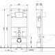 Система инсталляции для унитазов Pestan Fluenta 40006356 цвет белый, 55x20x135 см