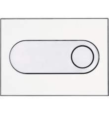 Кнопка смыва Pestan Fluenta Onyx 40006363 белая механическая,  в современном стиле