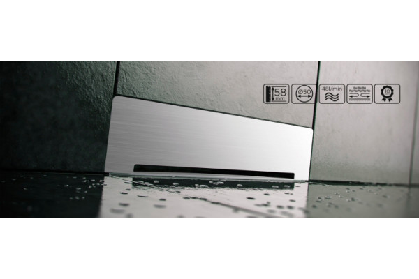 Душевой лоток Pestan Confluo premium wall 13100060 хром, в стену