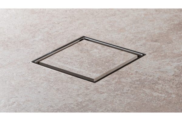 Душевой трап Pestan Confluo Standard Vertical Dry Ceramic хром, в пол около стены