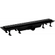 Душевой лоток Plastbrno DESIGN 6 SZA6550 с решеткой и опорами, черный, в пол около стены, выпуск прямой