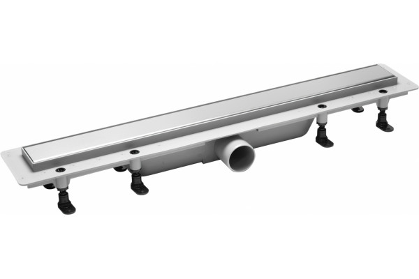 Душевой лоток Plastbrno DESIGN 4 SZA4850 с решеткой и опорами, в пол около стены, выпуск прямой