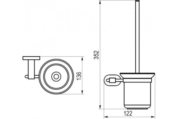 Ерш настенный Ravak Chrome CR 410.00 X07P196