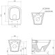 Унитаз подвесной CLASSIC RimOFF (безободковый) белый