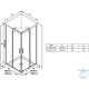 Душевой уголок Ravak Blix Slim BLSRV2-80 X1LM40300Z1 черный+ транспарент