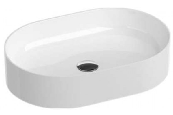 Умывальник CERAMIC 550 O SLIM белый