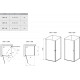 Душевая дверь Ravak Chrome CRV1-100 1QVA0C01Z1