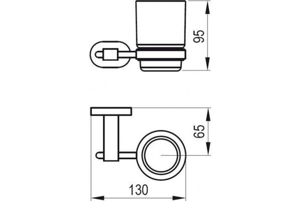 Стакан Ravak Chrome CR 210.00 X07P188