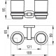 Стакан двойной Ravak Chrome CR 220.00 X07P189