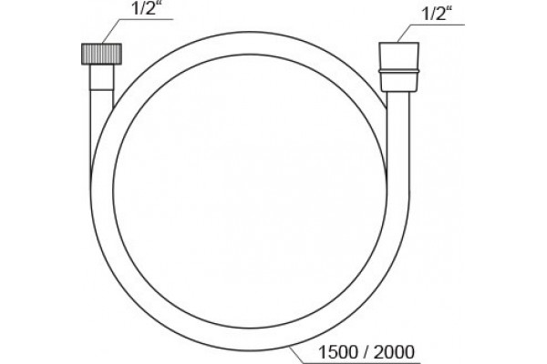 Шланг для душа 1500 Ravak SatinFlex X07P568