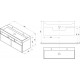 Тумба под умывальник SD Natural 1200 белая