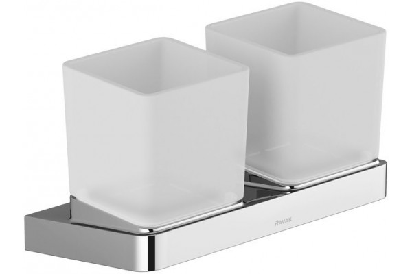 Держатель с двумя стаканами Ravak 10° TD X07P322