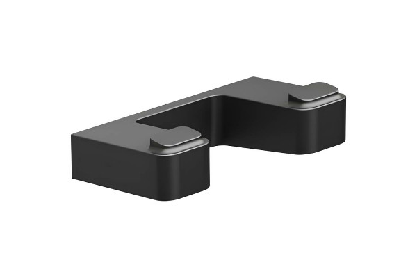 Двойной крючок Ravak 10° X07P554 Черный матовый