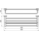 Полка для полотенец Ravak Chrome 66см. CR 330.00 X07P194