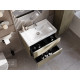 857630511 ONA модуль для раковины 800 мм, 785x450x565 мм, с 2 ящиками, темный вяз