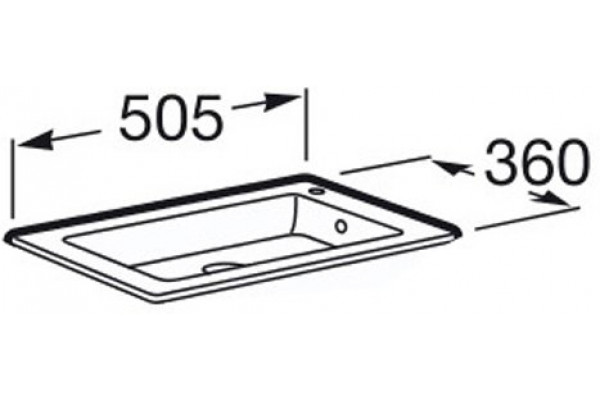 Раковина для мебели Roca Debba Unik 50x36 32799J000