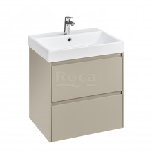 857613510 ONA модуль для раковины 600 мм, 585x450x565 мм, с 2 ящиками, бежево-серый матовый