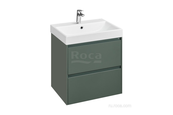 Тумба под раковину Roca Ona 80см 857630513, зеленый матовый