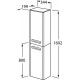 Шкаф - колонна Roca The Gap R цвет фиолетовая ZRU9302746